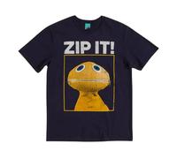 (L, Navy) Rainbow Unisex Adult Zippy T-Shirt