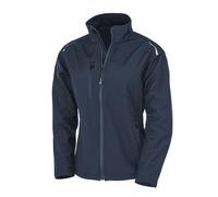 (L, Navy) Result Genuine Recycled Womens/Ladies Recycled 3 Layer Soft Shell Jacket