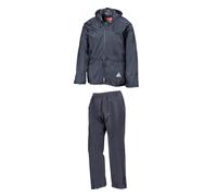 (L, Navy) Result Mens Waterproof Jacket and Trousers Set