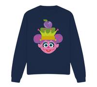 (L, Navy) Sesame Street Unisex Adult Abby Cadabby Nutcracker Christmas Sweatshirt