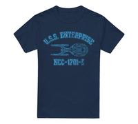 (L, Navy) Star Trek Mens Enterprise E Athletic T-Shirt