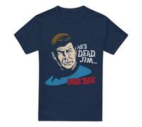 (L, Navy) Star Trek Mens He's Dead Jim T-Shirt