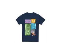 (L, Navy) Star Wars Mens Young Jedi Adventure Blocks T-Shirt