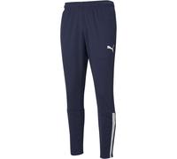 (L, Navy/White) Puma Mens Team Liga Side Stripe Tapered Tracksuit Bottoms