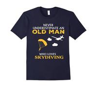 (L) Never underestimate an old woman…loves skydiving Tshirt-Father's Day