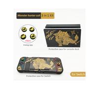 (L(Normal SWITCH)) 2021 Monster Hunter Storage Bag for Nintendo Switch Travel Carrying Case Protective Shell for NS Switch Console Game Accessories
