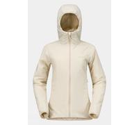 L Norrona Womens Femund Thermo60 Zip Hood Jacket Ecru Size
