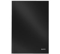 LEITZ Solid Casebound Notebook A4 Ruled Paper Black Not perforated 80 Pages Pack of 6