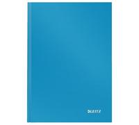 LEITZ Solid Casebound Notebook A5 Ruled Paper Light Blue Not perforated 80 Pages Pack of 6