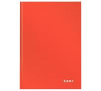 LEITZ Solid Casebound Notebook A5 Ruled Paper Light Red Not perforated 80 Pages Pack of 6