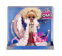 L.O.L. Surprise! 576518EUC LOL Surprise Holiday OMG 2021 Collector Doll-NYE Queen-with Gold Fashions, Accessories, & Light-Up Stand-New Year's