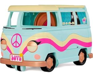 L.O.L. Surprise! 580645EUC 5-in-1 Grill and Groove Camper-Transforming Playset with Multiple, Kitchen, Stage and More-Fully Furnished-Fits LOL Surprise Dolls and Pets-Collectable-for Kids Age 4+