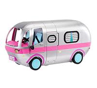 L.O.L. Surprise! Glamper Playset - Metallic Silver Doll Camper with 55+ Included Items, Lights and Sounds, Pool, Slide and Furniture Accessories, For Children Ages 4+