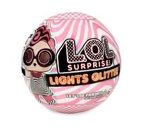 L.O.L. Surprise-Light Glitter Ball 8 Davon 1 Puppe mit Pailletten, 8 cm, phosph