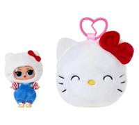 L.O.L. Surprise! Loves Hello Kitty Reversible Plush Surprise - 30cm Plush Sanrio Characters with Matching L.O.L. Tot, 5 Surprises and On-the-Go Keychain, For Ages 4+ Years