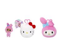 L.O.L. Surprise! Loves Hello Kitty Reversible Plush Surprise - Plush Sanrio Characters with Matching L.O.L. Tot, 5 Surprises and On-the-Go Keychain, For Ages 4+ Years, White