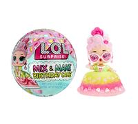 L.O.L. Surprise! Mix & Make Birthday Cake Tots - With Collectible Doll, DIY Cake Dress, Cake Making and Decorating, Ingredients and Glitter Sprinkles