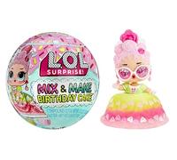 L.O.L. Surprise! Mix & Make Birthday Cake Tots - With Collectible Doll, DIY Cake Dress, Cake Making and Decorating, Ingredients and Glitter Sprinkles - Cake Dress Doll - Great for Girls Ages 3+