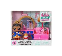 L.O.L. Surprise OMG House of Surprises Playset - BEAUTY BOOTH - Includes 3''/7.6cm Her Majesty Doll Age 3+ with 8 Surprises - For Collectors & Kids from Ages 4+