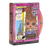 L.O.L. Surprise! OMG Remix Rock FEROCIOUS Fashion Doll with 15 Surprises Including Bass Guitar, Outfit, Shoes, Hair Brush, Doll Stand, Lyric Magazine