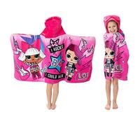 L.O.L. Surprise! Soft Cotton Bath/Pool/Beach Hooded Towel Wrap, 24 In x 50 In, Pink, By Franco Kids