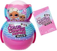 L.O.L. Surprise! 580614EUC 2-in-1 LOL Me & My Lil Sis Set-Assortment-Two Dolls with 15 Surprises Including Fashions, Accessories, & Colour Change-Collectable-Gift for Boys & Girls Ages 4+,580614