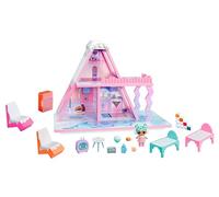 L.O.L. Surprise! Winter Snow Chalet with Dead - Made of Real Wood, 15+ Surprises, with an Exclusive Doll, Gift for Children from 4 Years