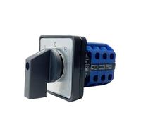 L-O-R 3 Positions 20A/32A Changeover Control Circuit Panel Mounted For Electrician Using Tools Rotary Cam Switch LW26-20/3(LOR,20A-10x38 Holder-Fuse)