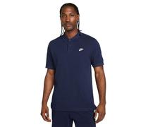 (L, Obsidian Black/White) Nike Mens Match Up Short-Sleeved Polo Shirt