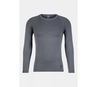 L Odlo Mens Performance Light Eco Long Sleeve Base Layer Top Dk Grey Size