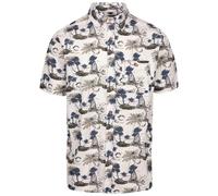 (L, Off White) Trespass Mens Frantom Woven Casual Shirt
