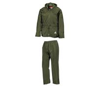 (L, Olive) Result Mens Waterproof Jacket and Trousers Set