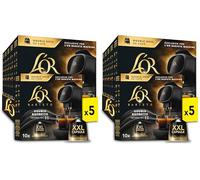 L’OR BARISTA Double Ristretto XXL Aluminium Medium Roast Coffee Capsules (5 X 10 Pods) Intensity 11 (Pack of 2)