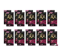 L?OR Espresso Coffee India Intensity 10 ? Compatible with Nespresso?* Aluminium Coffee Capsules - 20 Packs of 10 Capsules (200 Drinks)