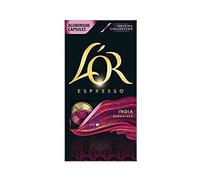 L’OR Espresso Coffee India Intensity 10 - Nespresso®* Compatible Capsules (10 Packs of 10 pods)