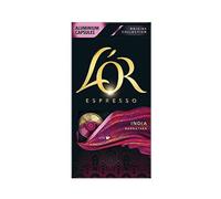L?OR Espresso Coffee India Intensity 10 ? Nespresso?* Compatible Capsules (10 Packs of 10 pods)