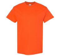 (L, Orange) Gildan Mens Heavy Cotton Short Sleeve T-Shirt