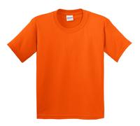 (L, Orange) Gildan Youth Unisex Heavy Cotton T-Shirt