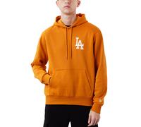 (L, Orange) New Era Mens LA Dodgers MLB League Essential Pullover Hoodie - Orange