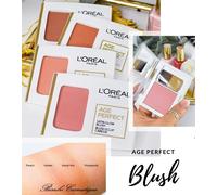 L OREAL Age Perfect Blush Satin Matte Powder + Brush 110 Peach 5g New