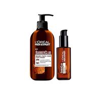 L’Oréal Men Expert Barber Club Grooming Kit | 3-in-1 Beard, Hair & Face Wash 200ml + Beard Oil 30ml | Men’s Grooming Gift Set Bundled - by Omoge Hair Ltd