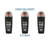 L’Oreal Men Expert CARBON PROTECT Roll On 72HR Anti Perspirant Deodorant 3X 50ML