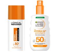 L’Oreal Men x Ambre Solaire SPF50 Face & Body Hydrating Suncream Bundle