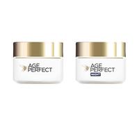 L’Oréal Paris Age Perfect Collagen Expert Retightening Day & Night Routine: Rehydrating Collagen Peptides Enriched Day Cream 50ml + Night Cream 50ml, Retightening Duo Fnormulated for mature skin [50+]