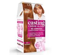 L’Oréal Paris Casting Crème Gloss Semi-Permanent Hair Dye, 734 Amber Honey