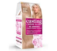 L’Oréal Paris Casting Crème Gloss Semi-Permanent Hair Dye, 801 Satin Blonde | No-Ammonia, Radiant & Natural Colour, Lasting 32 Washes, 3x Glossier, 4x Silkier, Visibly Healthier, Easy Application