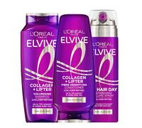 L’Oréal Paris Elvive Collagen + Lifter Volumising Hair Care Routine Set - Shampoo, Conditioner & Volume Spray