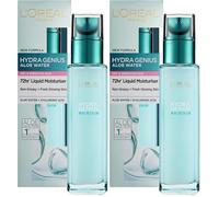 L’Oréal Paris Hydra Genius Aloe Water, Intense Hydration, Softer, More Supple Skin Suitable for Dry to Sensitive Skin, Aloe Water and Hyaluronic Acid, 70ml (Pack of 2)