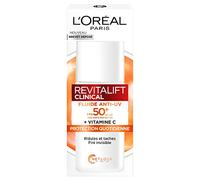 L’Oréal Paris L'Oréal Paris - Anti-UV Fluid SPF 50+ Vitamin C + Vitamin E + Hyaluronic Acid - Spots, Wrinkles & Uneven Complexion - Invisible Finish - Long UVB & UVA Protection - 50 ml