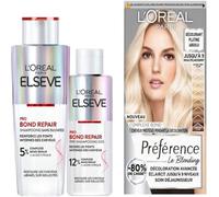 L’Oréal Paris L'Oréal Paris Set Elseve Pro Bond Repair Sos Pre-Shampoo 200 ml + Shampoo without sulfates 200 ml + Preference Decolorization Platinum Absolute